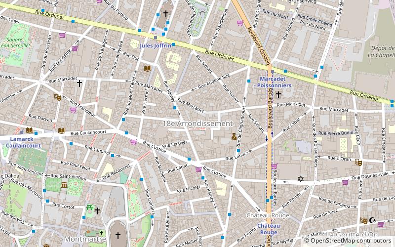 XVIII Distrito de París location map