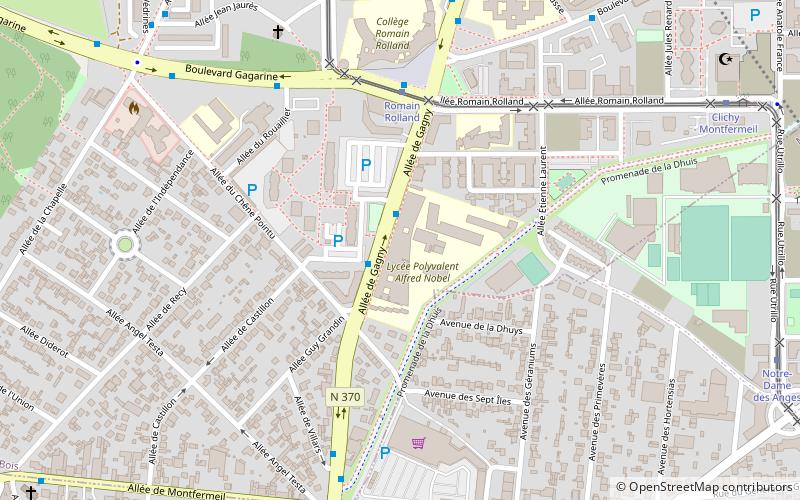 lycee alfred nobel vaujours location map