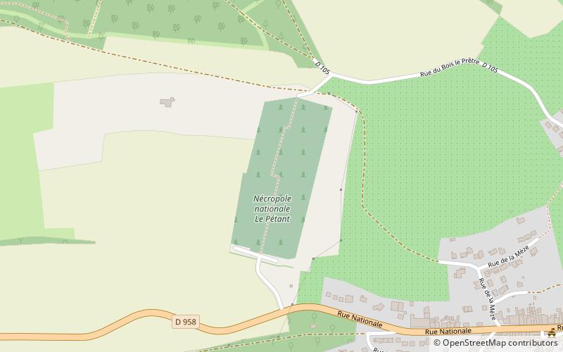 Nécropole nationale du Pétant location map