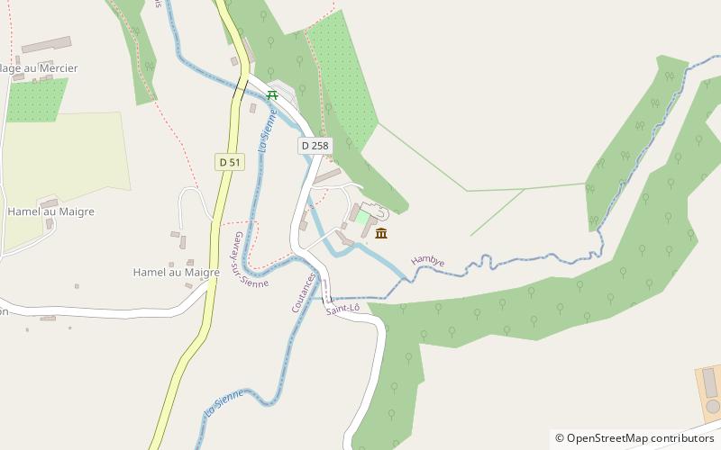 Abtei Hambye location map