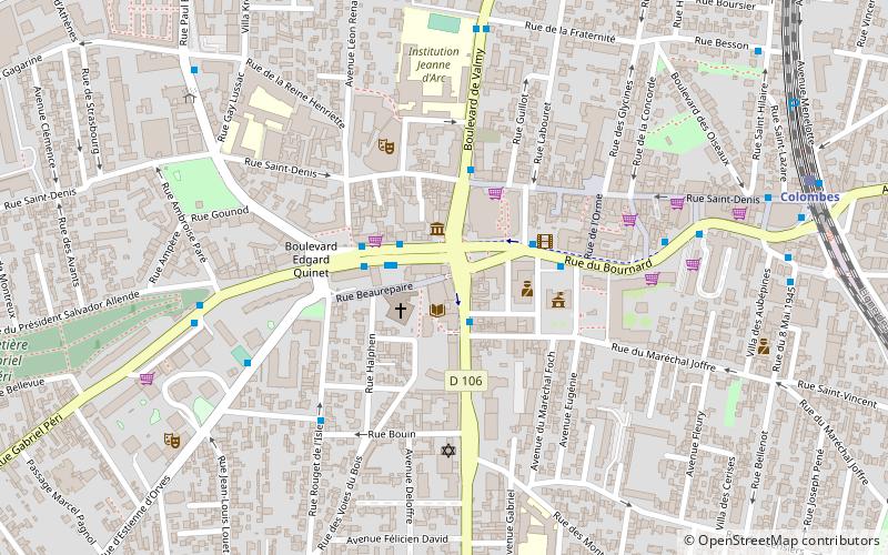 Colombes location map