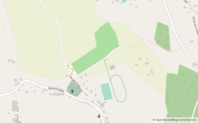 Crouttes location map