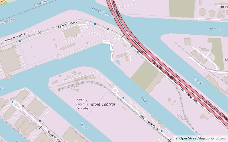 port de gennevilliers zone damenagement concerte location map