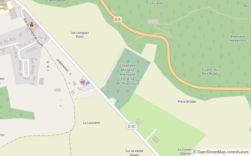 Cimetière militaire allemand de Thiaucourt location map