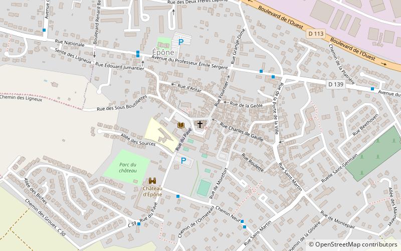 Église Saint-Béat d'Épône location map