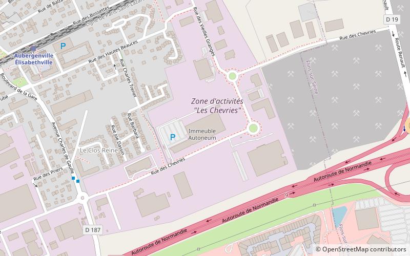 communaute urbaine grand paris seine et oise aubergenville location map