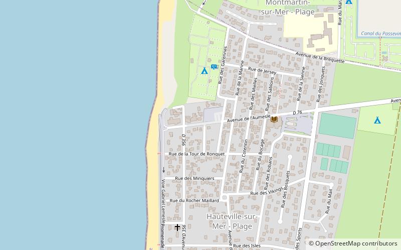 Hauteville-sur-Mer location map