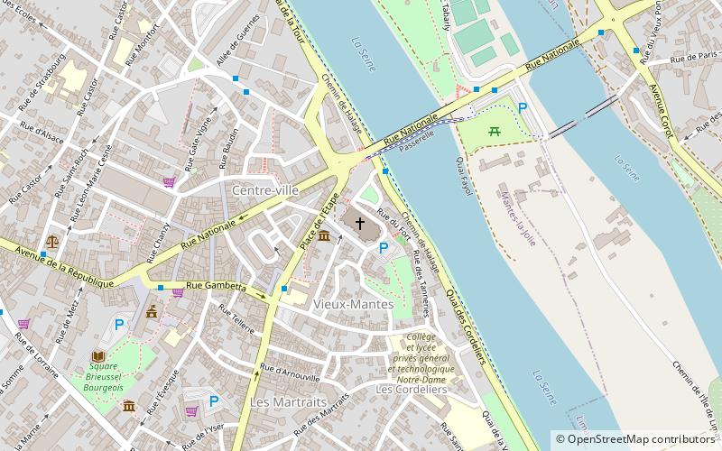 Notre Dame de Mantes location map
