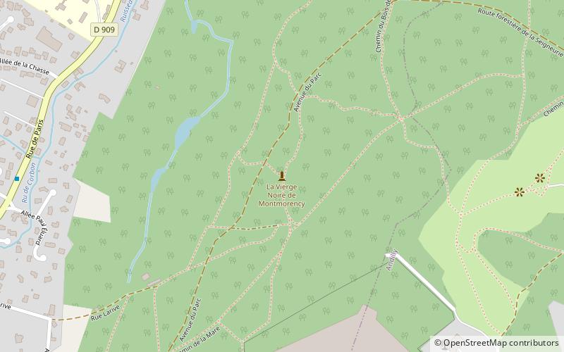 la vierge noire de montmorency montlignon location map
