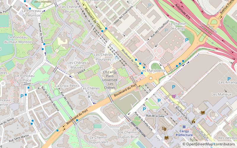 universite de cergy pontoise location map