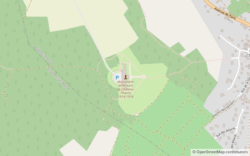 Château-Thierry American Monument location map