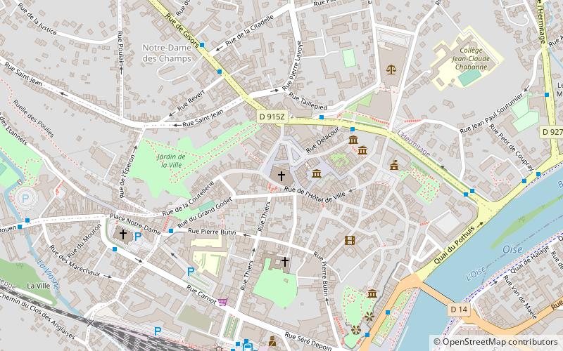 Kathedrale von Pontoise location map