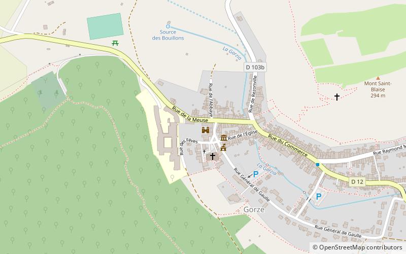 Gorze Abbey location map