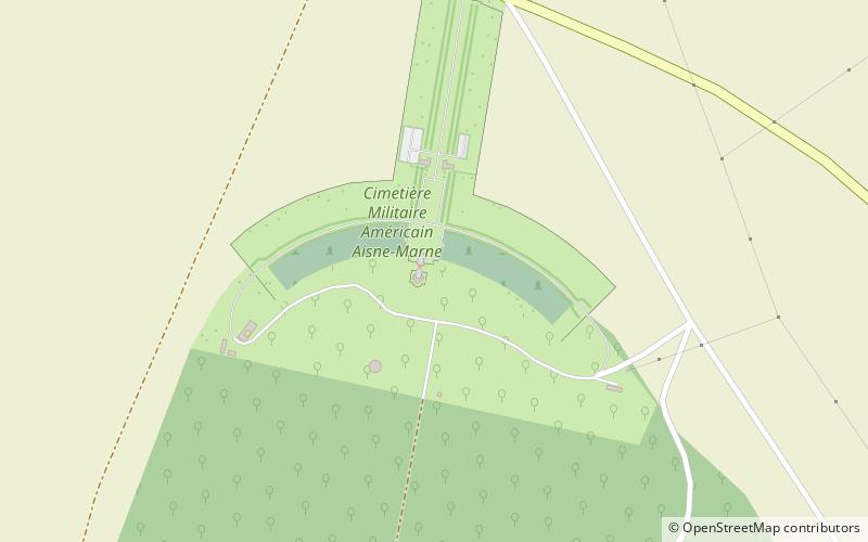 Aisne-Marne American Cemetery and Memorial location map