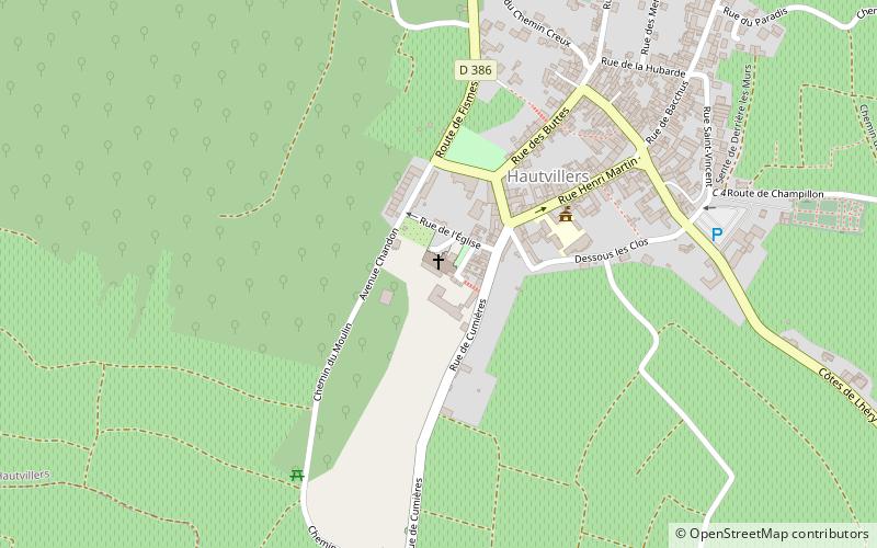 Abtei Hautvillers location map