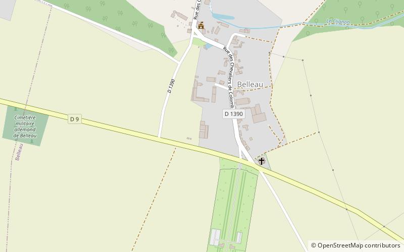 Belleau location map