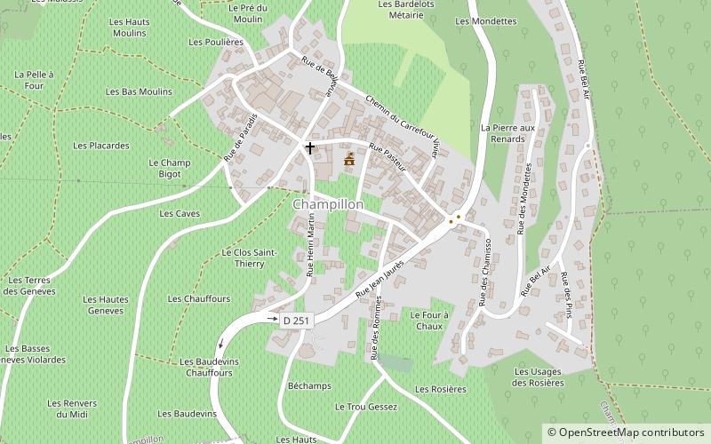 Champillon location map