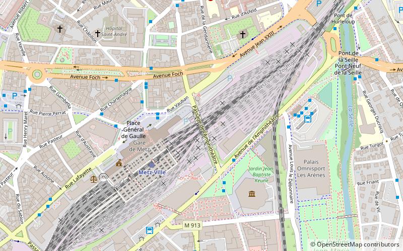 railway station metz location map