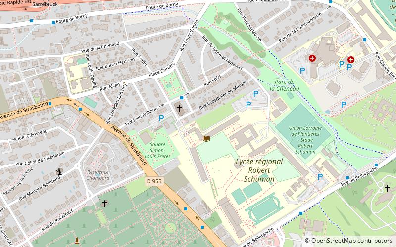 Fort Goeben location map