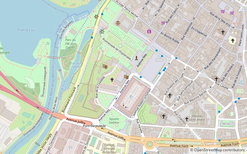 Arsenal de Metz location map