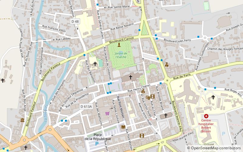 Lisieux Cathedral location map