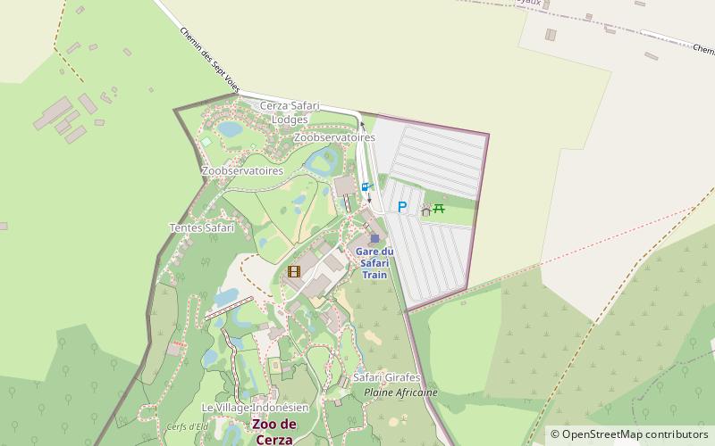 Zoo de Doué location map