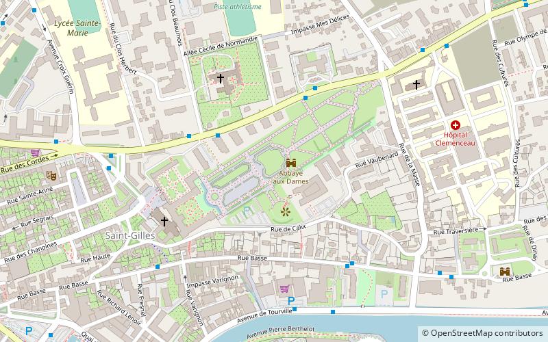 Abbaye aux Dames location map