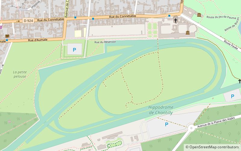 Chantilly Racecourse location map
