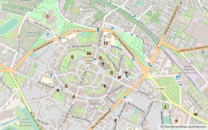 silvanectes senlis location map