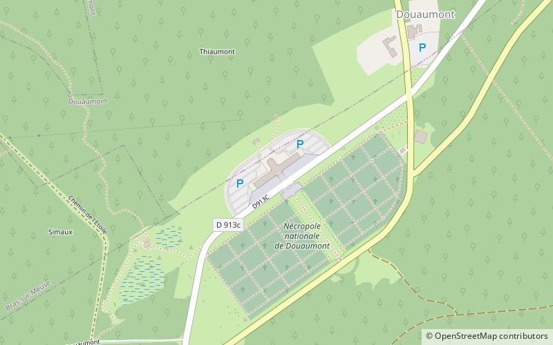 Douaumont Ossuary location map
