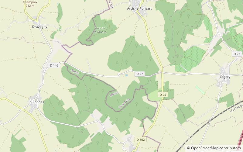 Igny Abbey location map