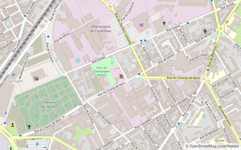 Foujita Chapel location map