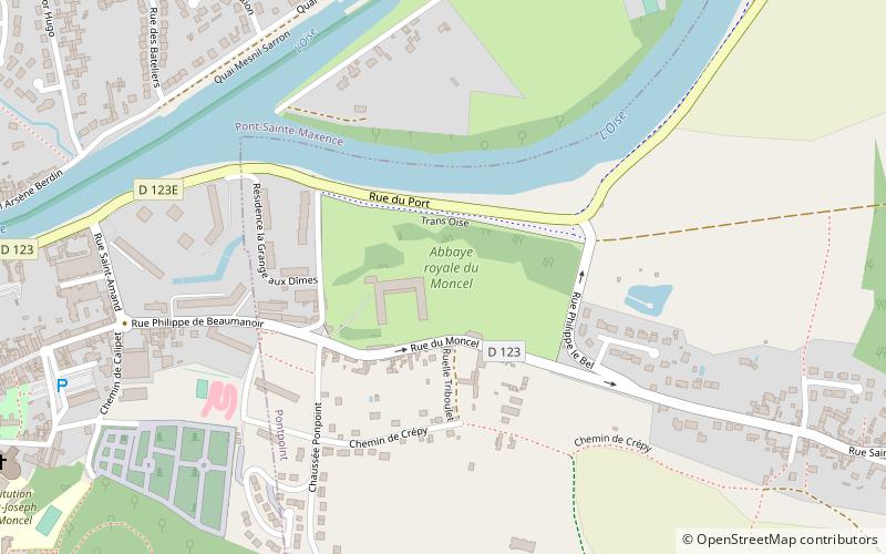 Abbaye royale du Moncel location map