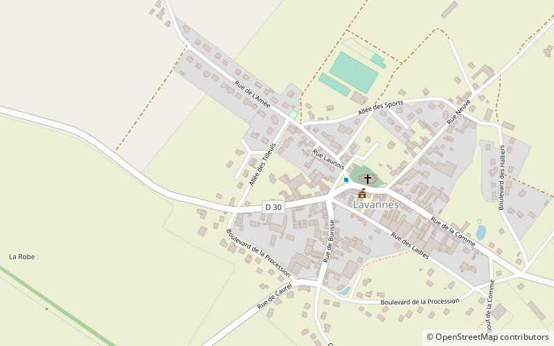 Lavannes location map