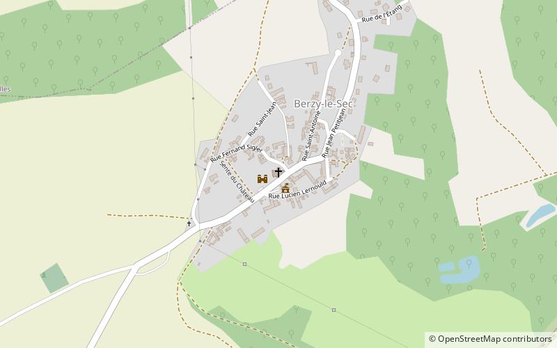 Église Saint-Quentin de Berzy-le-Sec location map
