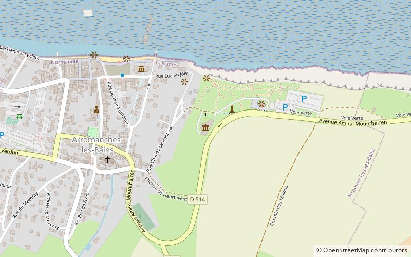 Arromanches 360 location map
