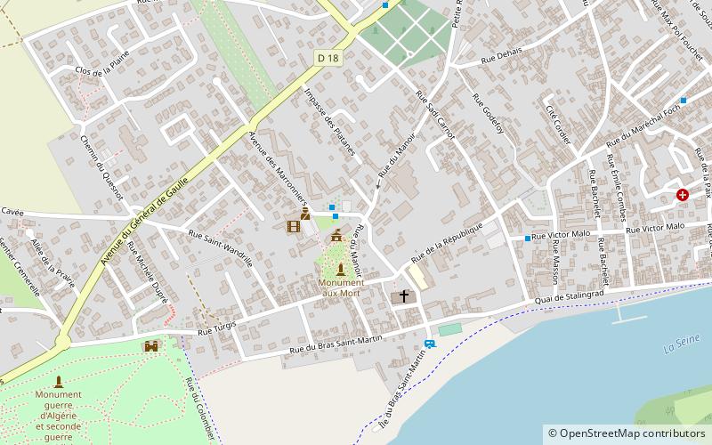 Oissel location map