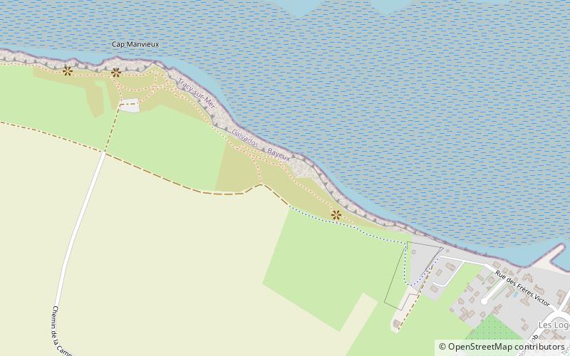 paragliding startplatz arromanches les bains location map
