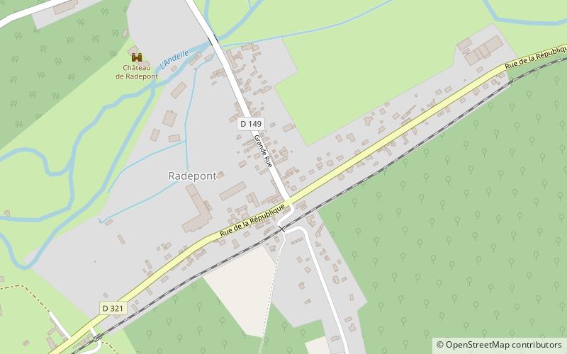 Radepont location map