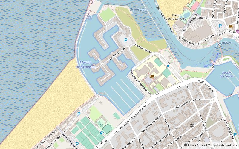 Port of Deauville location map
