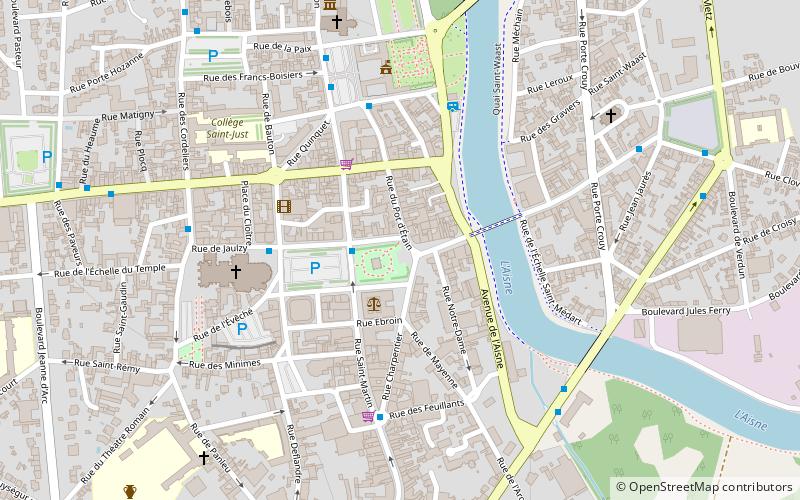 Soissons Memorial location map