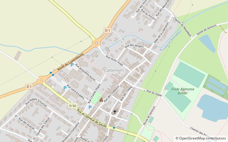 Cattenom location map