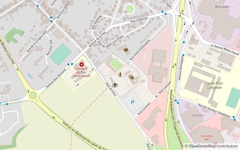 La Maladrerie Saint-Lazare location map