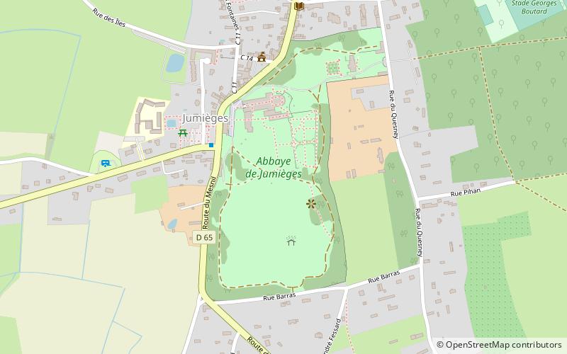 Abbaye de Jumièges location map