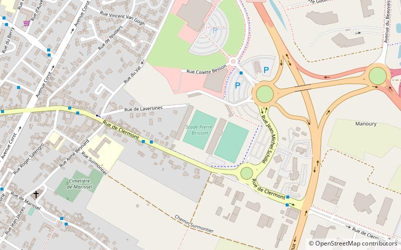 Stade Pierre Brisson location map