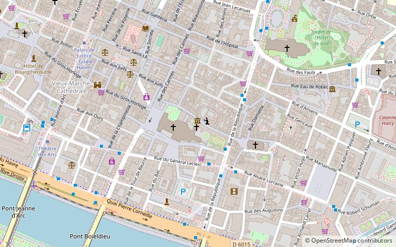 historial jeanne darc rouen location map