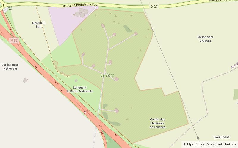 Ouvrage de Bréhain location map