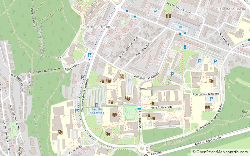 Universität Rouen location map