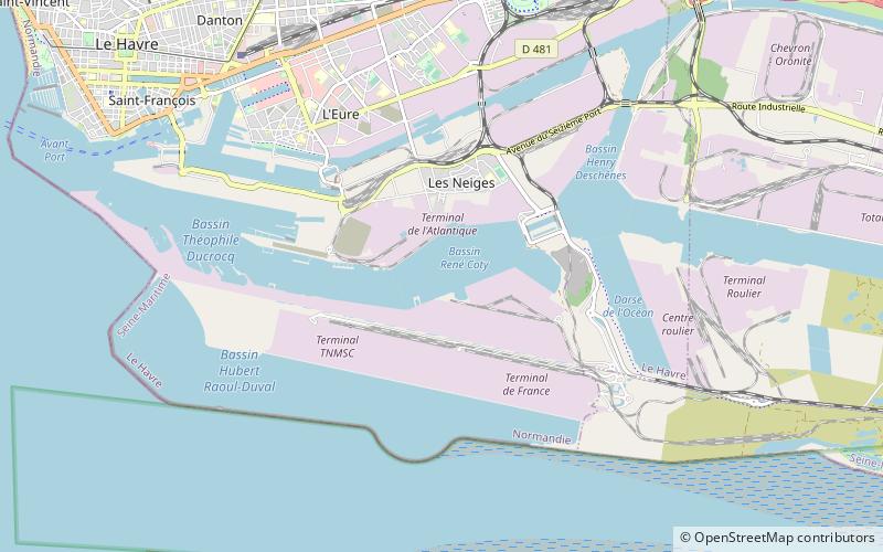 Port of Le Havre location map
