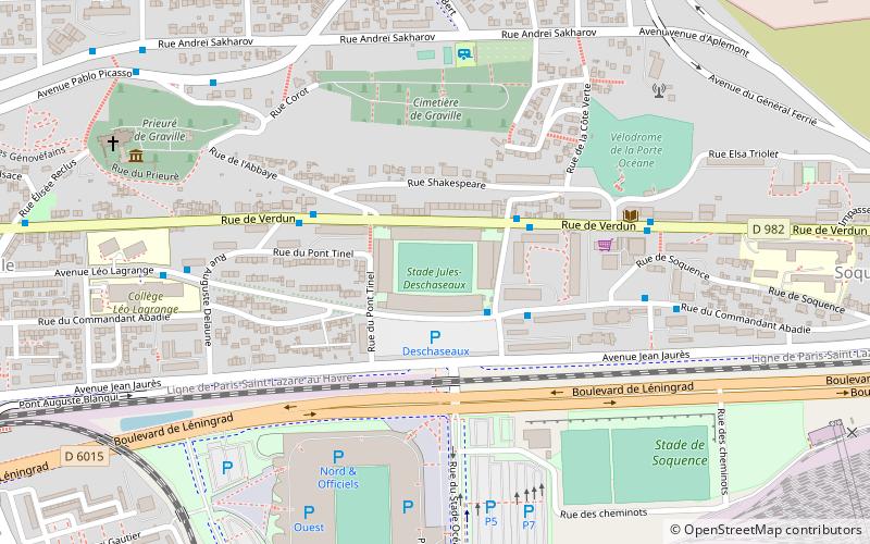 Stade Jules-Deschaseaux location map